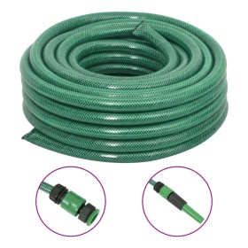 Set Tubo da Giardino con Raccordi Verde 0,75" 50 m in PVC