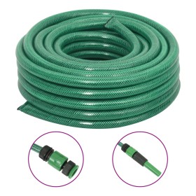 Set Tubo da Giardino con Raccordi Verde 0,75" 10 m in PVC