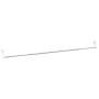 Binari per Tende 2 pz Bianco e Argento 90-135 cm Alluminio