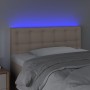 Testiera Cappuccino a LED 100x5x78/88 cm in Similpelle