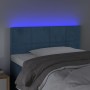 Testiera a LED Blu Scuro 80x5x78/88 cm in Velluto