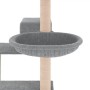 Albero per Gatti con Tiragraffi in Sisal Grigio Chiaro 82,5 cm