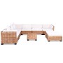 Set Divano 27 pz in Rattan Naturale