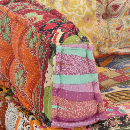 Pouf in Tessuto Patchwork