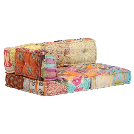 Pouf in Tessuto Patchwork