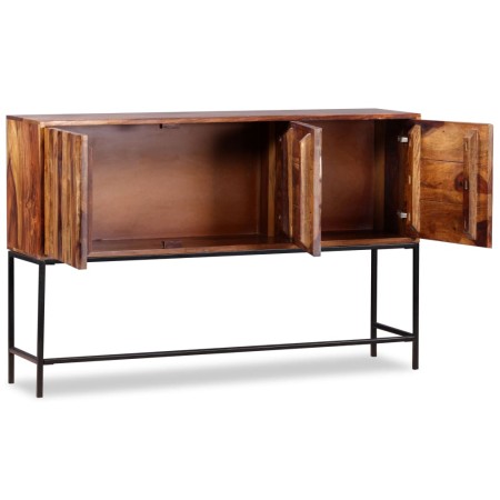 Credenza in Legno Massello di Sheesham 120x30x80 cm