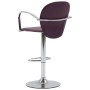 Sgabelli da Bar con Braccioli 2 pz Viola in Similpelle