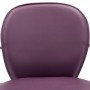 Sgabelli da Bar con Braccioli 2 pz Viola in Similpelle