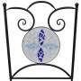 Set da Bistrot 3 pz in Piastrelle di Ceramica Blu e Bianco