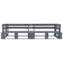 Set Divani Giardino Pallet 2pz con Cuscini Rossi Legno di Pino