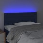 Testiera a LED Blu 100x5x78/88 cm in Tessuto