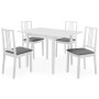 Set per Sala da Pranzo 5 pz in MDF Bianco