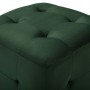 Pouf 2 pz Verde 30x30x30 cm in Velluto