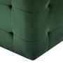 Pouf 2 pz Verde 30x30x30 cm in Velluto