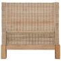 Set di Divani 2 pz con Cuscini in Rattan Naturale