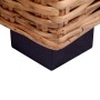 Set di Divani con Cuscini 2 pz in Rattan Naturale