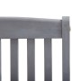 Set da Pranzo per Giardino 5 pz Legno Massello di Acacia Grigio