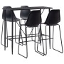 Set da Bar 5 pz in Plastica Nero