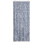 Zanzariera Blu Bianco e Argento 56x185 cm Ciniglia