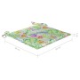 Cuscini per Sedia 4 pz Motivo a Foglie 50x50x3cm Tessuto Oxford