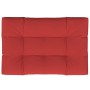 Cuscino per Pallet Rosso 120x80x12 cm in Tessuto