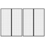 Tende Antimosche 2 pz per Porte con Magneti Nere 230x160 cm