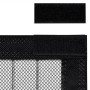 Tende Antimosche 2 pz per Porte con Magneti Nere 230x160 cm