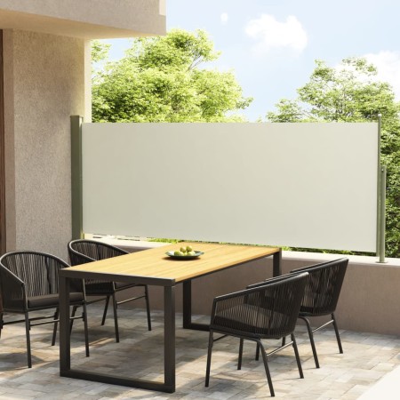 Tenda Laterale Retrattile per Patio 117x300 cm Crema