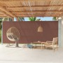 Tenda Laterale Retrattile per Patio 220x600 cm Marrone