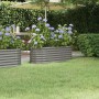 Letto Giardino Acciaio Verniciato a Polvere 114x40x36 cm Grigio