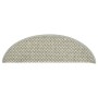 Tappeti Autoadesivi Scale Aspetto Sisal 15 pz 65x21x4 cm Grigi