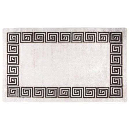Tappeto Lavabile 120x180 cm Beige Chiaro Antiscivolo
