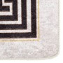 Tappeto Lavabile 120x180 cm Beige Chiaro Antiscivolo