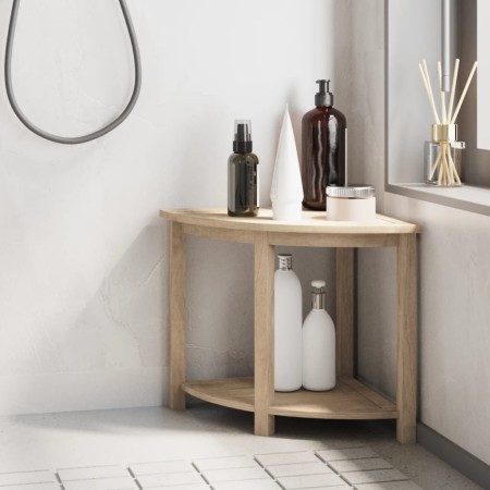 Tavolino da Bagno 45x45x45 cm in Legno Massello di Teak