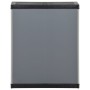 Armadio per Rifiuti da Giardino Grigio e Nero 68x40x85 cm in PP