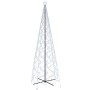 Albero di Natale a Cono Bianco Freddo 1400 LED 160x500 cm