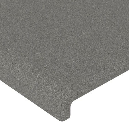 Testiere 2 pz Grigio Scuro 72x5x78/88 cm in Tessuto