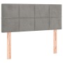 Testiera Grigio Chiaro 100x5x78/88 cm in Velluto