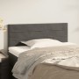 Testiera Grigio Scuro 100x5x78/88 cm in Velluto