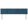 Testiere 2 pz Blu Scuro 100x5x78/88 cm in Velluto
