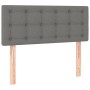 Testiera Grigio Scuro 100x5x78/88 cm in Tessuto