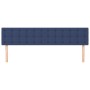 Testiera 2 pz Blu 80x5x78/88 cm in Tessuto