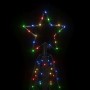 Albero di Natale a Cono Colorato 200 LED 70x180 cm