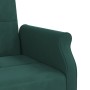 Divano Letto con Cuscini Verde Scuro in Velluto