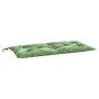 Cuscino Panca Giardino con Motivo a Foglie 110x50x7 cm Tessuto