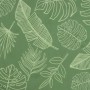 Cuscino Panca Giardino con Motivo a Foglie 110x50x7 cm Tessuto