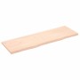 Ripiano a Parete 160x50x(2-4) cm Massello Rovere Non Trattato