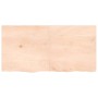 Ripiano a Parete 120x60x(2-4) cm Massello Rovere Non Trattato