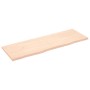 Ripiano a Parete 180x60x(2-4) cm Massello Rovere Non Trattato