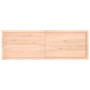Ripiano a Parete 180x60x(2-4) cm Massello Rovere Non Trattato